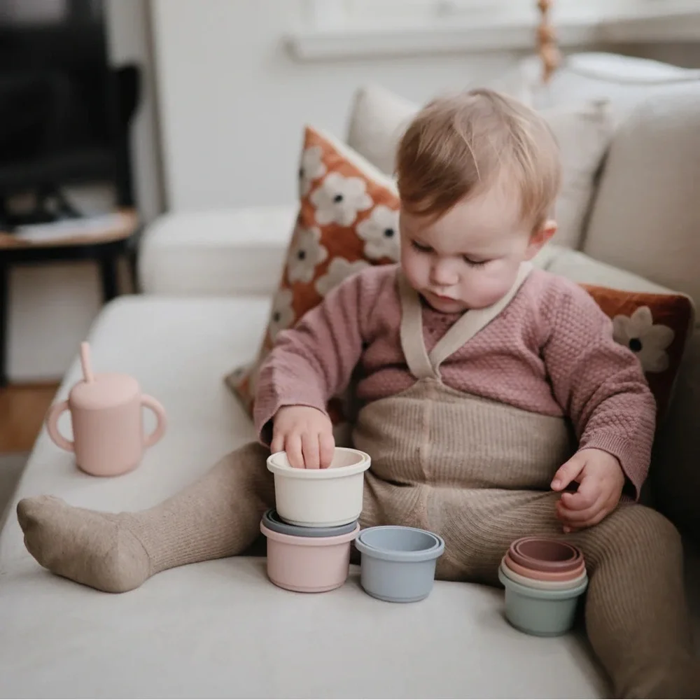 Anthropologie Stacking Cups, Stacking Rings, and Shape Sorter Puzzle NEW